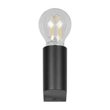 Pratella Glass Outdoor Wall Light – Matt Black