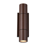 Yamuna 2 Light Up Down Outdoor Wall Light – Rust
