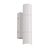Yamuna 2 Light Up Down Outdoor Wall Light – Matt White