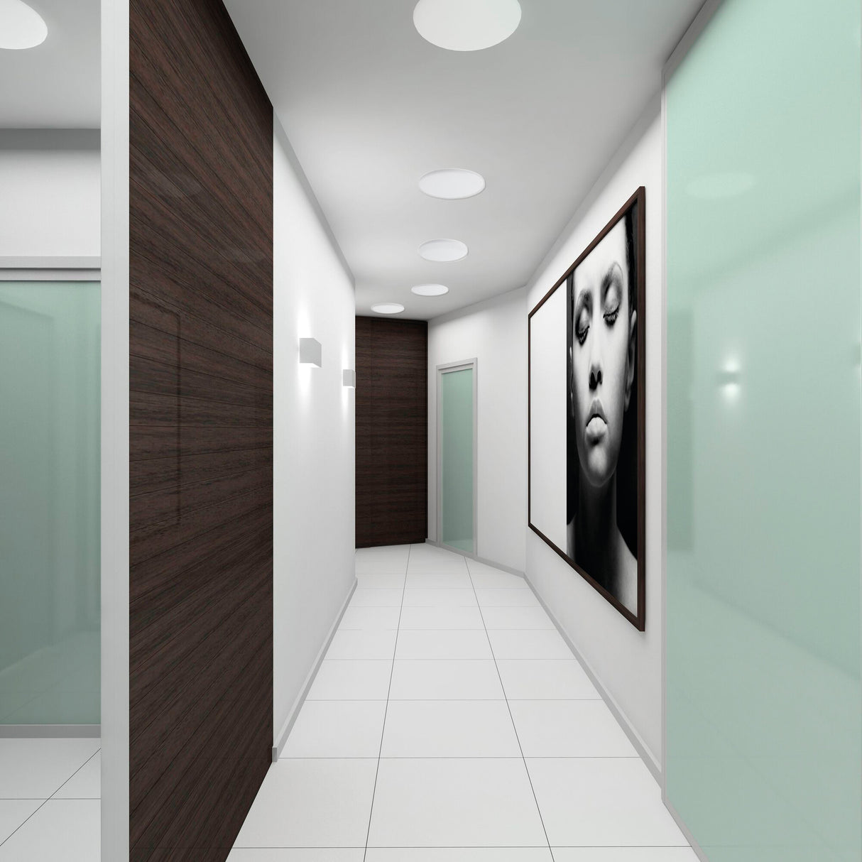 Varso 280x280 18W LED Bulkhead PIR Cool White - White