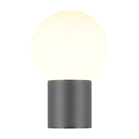 Mures Glass Outdoor Wall Light – Anthracite