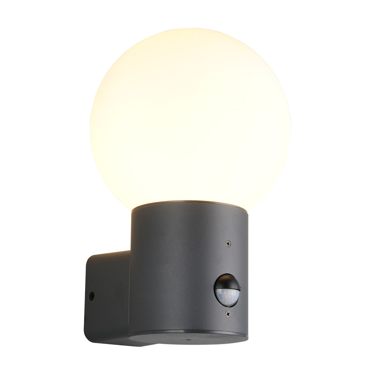 Mures Glass PIR Outdoor Wall Light – Anthracite