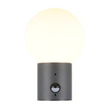 Mures Glass PIR Outdoor Wall Light – Anthracite