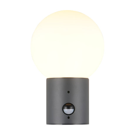 Mures Glass PIR Outdoor Wall Light – Anthracite