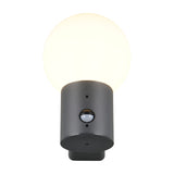 Mures Glass PIR Outdoor Wall Light – Anthracite