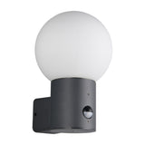 Mures Glass PIR Outdoor Wall Light – Anthracite