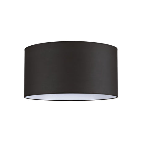 The Aethera Cylinder Lampshade - Black, 70cm features a timeless and modern style with its sleek black cylindrical design. Its smooth texture paired with a contrasting white interior makes it an eye-catching centerpiece in any room.