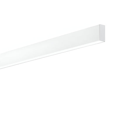 The Ignitia-2 LED Suspension Light 36W 4000K - White is a minimalistic rectangular fixture set against a plain white background. With its sleek and modern design, this energy-efficient LED lighting solution is perfect for contemporary interiors.