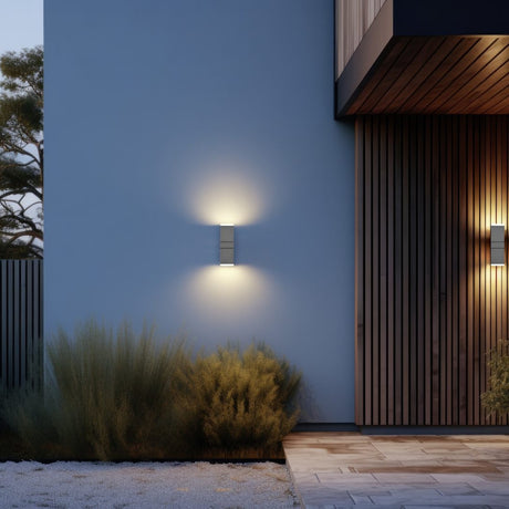 Avon 2 Light LED Up Down Outdoor Wall Light – Anthracite