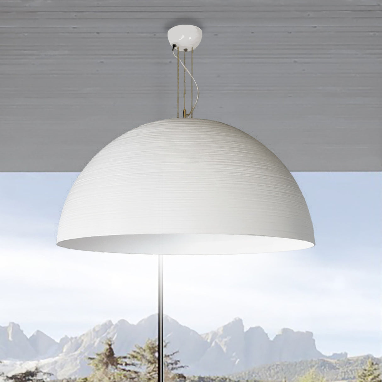 Chiara 3 Light Dome Pendant Light