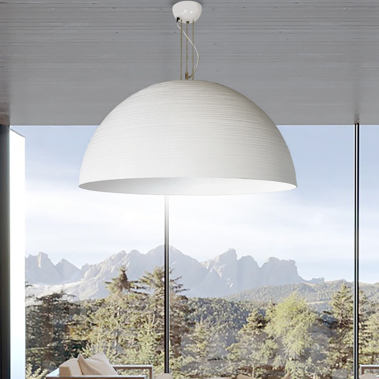 Chiara 3 Light Dome Pendant Light