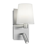 Marriot 2 Light Fabric Ceiling Light – Satin Nickel