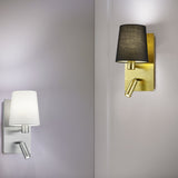 Marriot 2 Light Fabric Ceiling Light – Satin Nickel