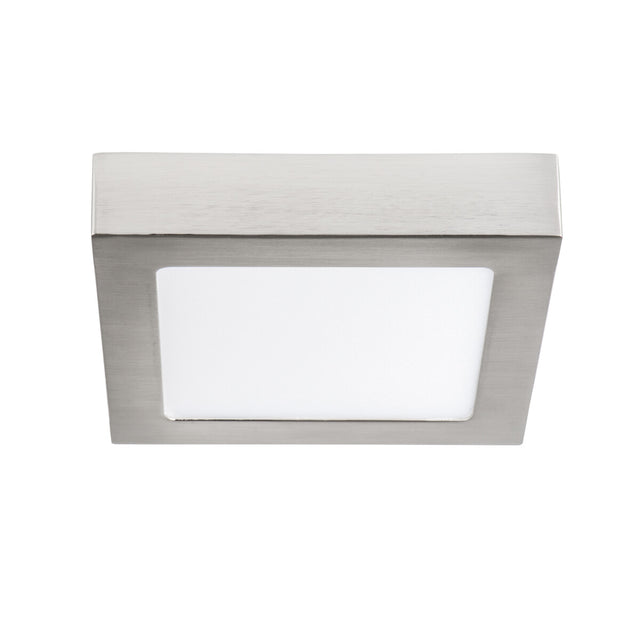 KANTI 170x170 12W Square LED Downlight - Nickel Satin