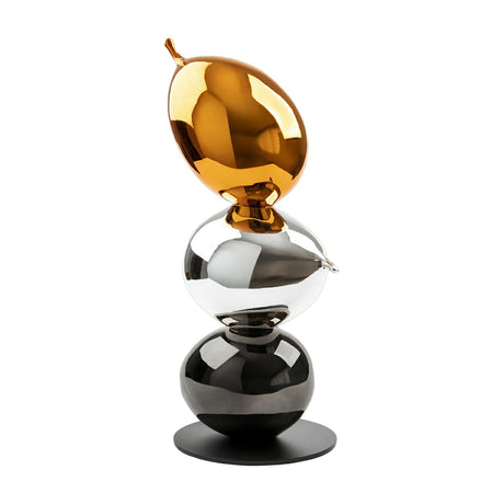 Globos Sculpture - Orange and Silver