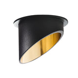 GU10 Recessed Downlight Round 65mm - Black/Gold 61mm cut-out