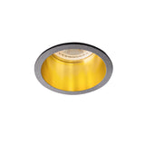 GU10 Recessed Downlight Round 50mm 61mm Cut-Out - Black/Gold