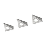 Ecco 3 Light LED Glass Wall Light – Satin Nickel