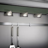 Ecco 3 Light LED Glass Wall Light – Satin Nickel