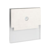 Sabik 0.8W PIR LED Step Light 12V Warm White - Steel