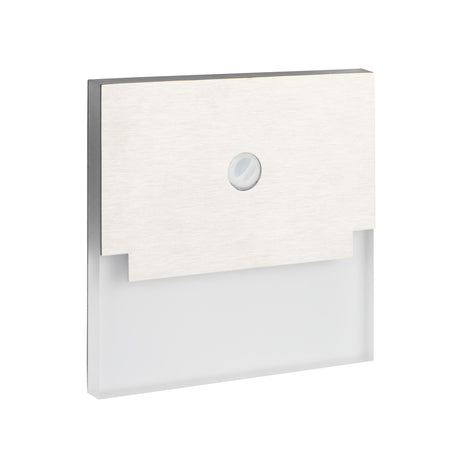 Sabik 0.8W PIR LED Step Light 12V Warm White - Steel
