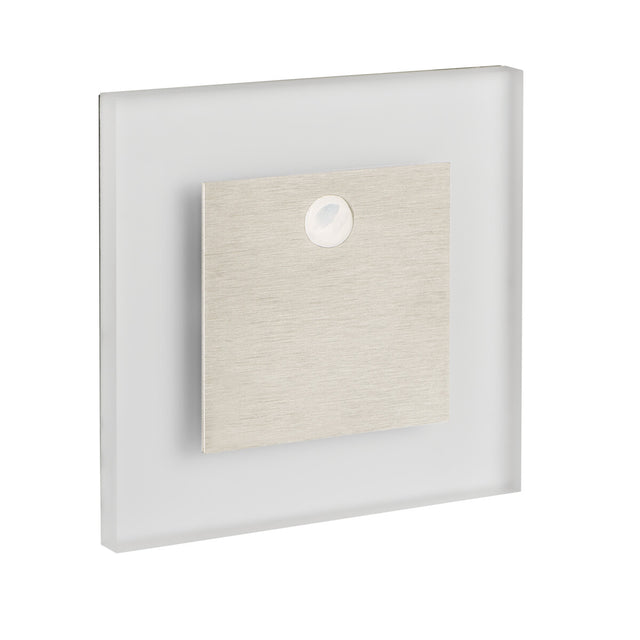 APUS 0.8W PIR LED Step Light 12V Cool White - Steel