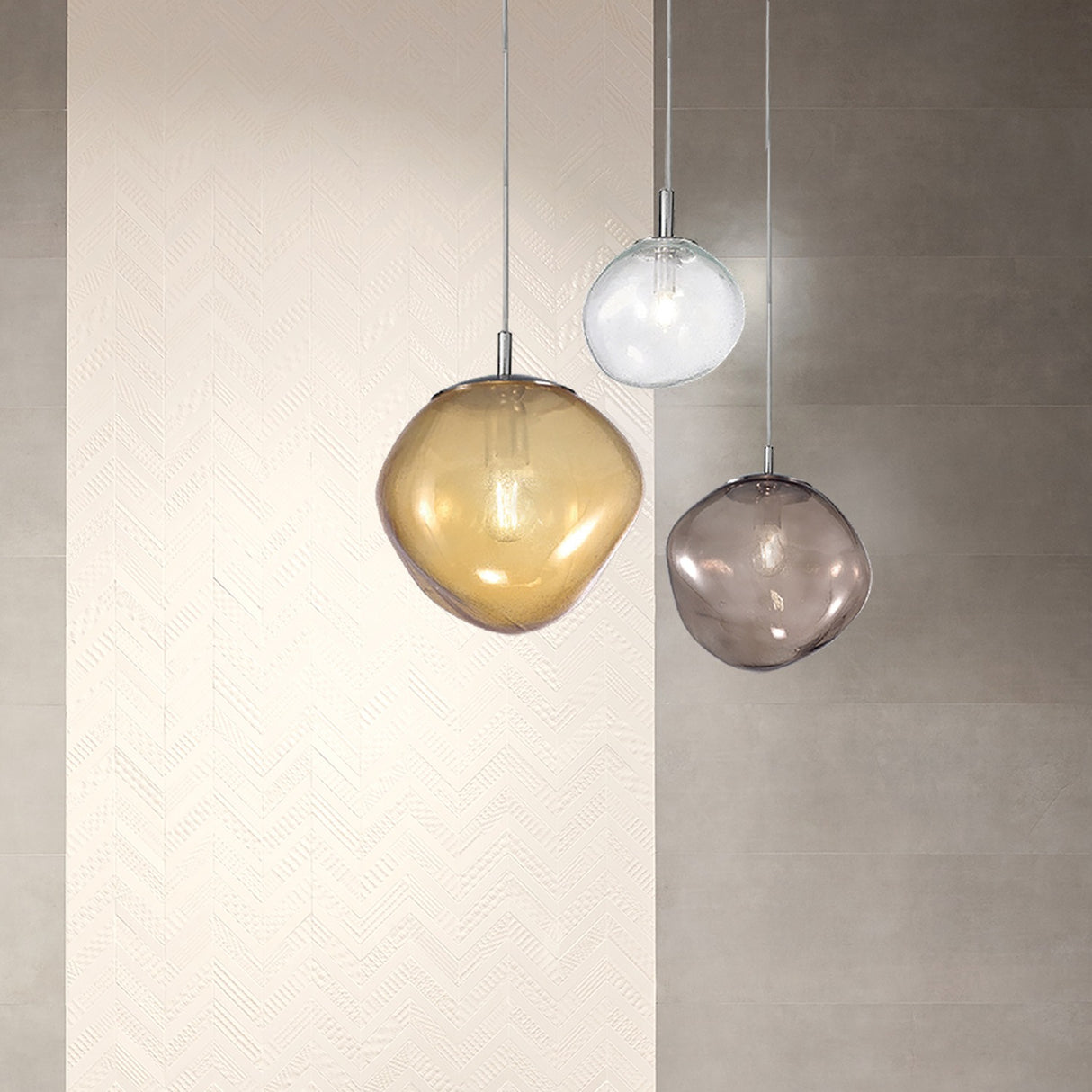 Saxa Glass Pendant Light 15cm
