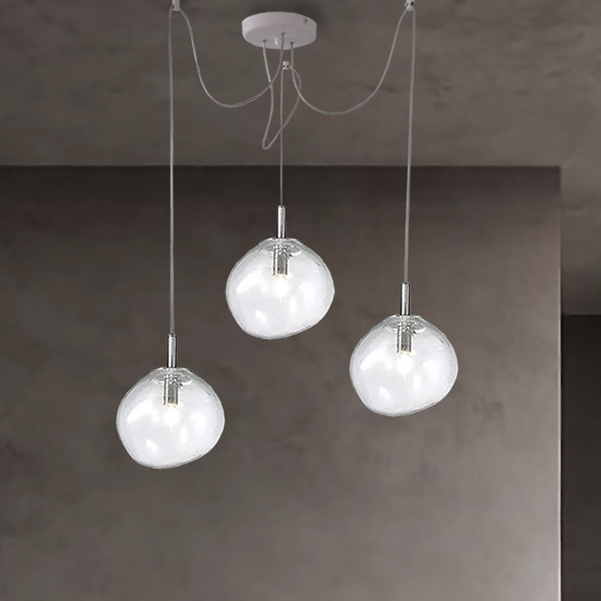 Saxa Glass Pendant Light 35cm