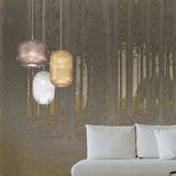 Nest Cylinder Glass Pendant Light 20cm