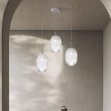 Nest Cylinder Glass Pendant Light 19cm
