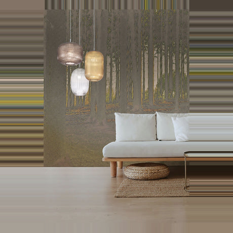 Nest Cylinder Glass Pendant Light 25cm