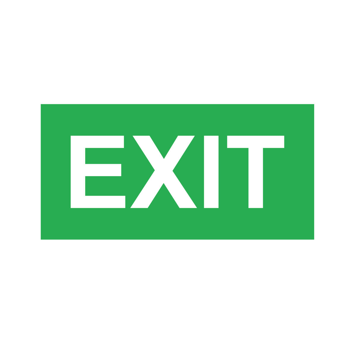 PICTO ONTEC S Exit Sign Pictogram Legend TMP14