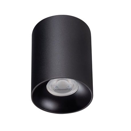 Riti Round GU10 Ceiling Spotlight - Black