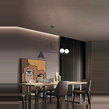 Libra 3 Light Cone Glass Bubble Chandelier