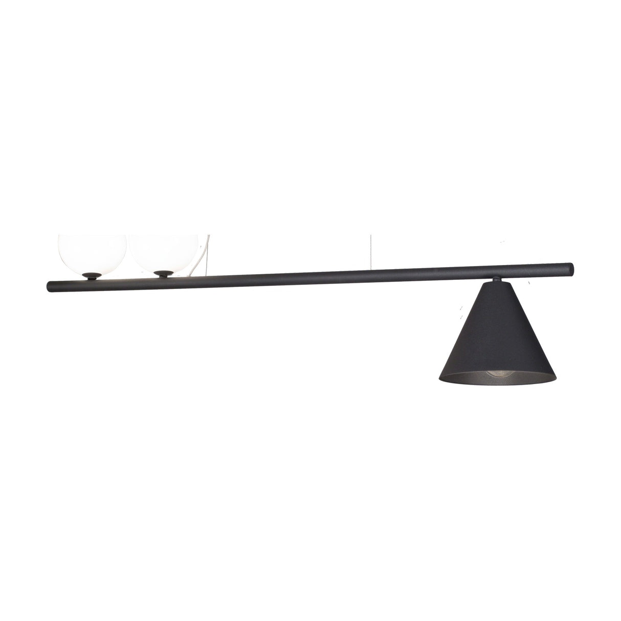 Libra 3 Light Cone Glass Bubble Chandelier