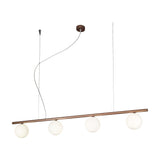 Libra 4 Light Globe Glass Chandelier