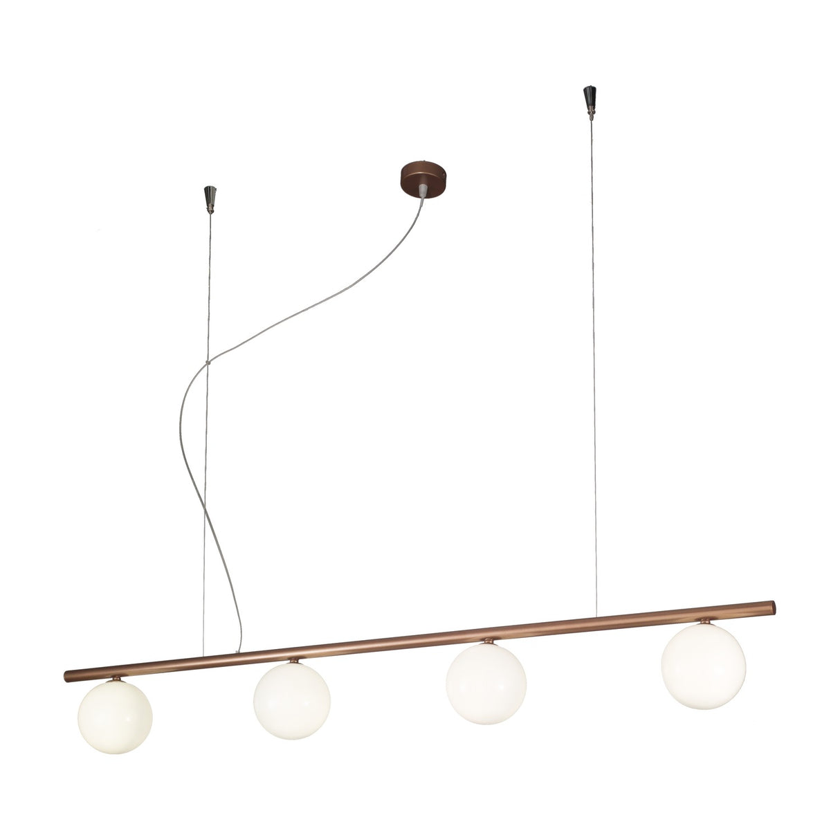 Libra 4 Light Globe Glass Chandelier