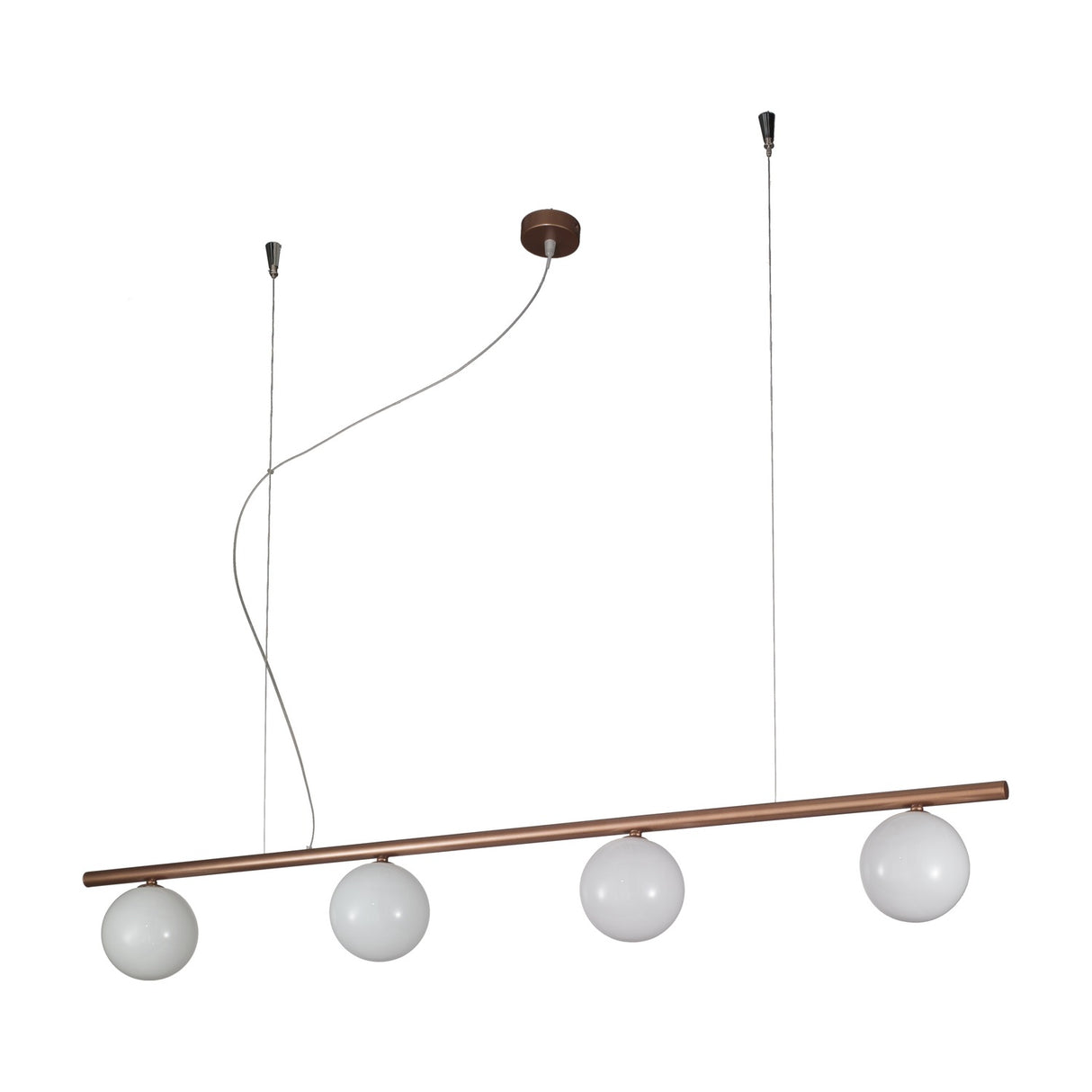 Libra 4 Light Globe Glass Chandelier