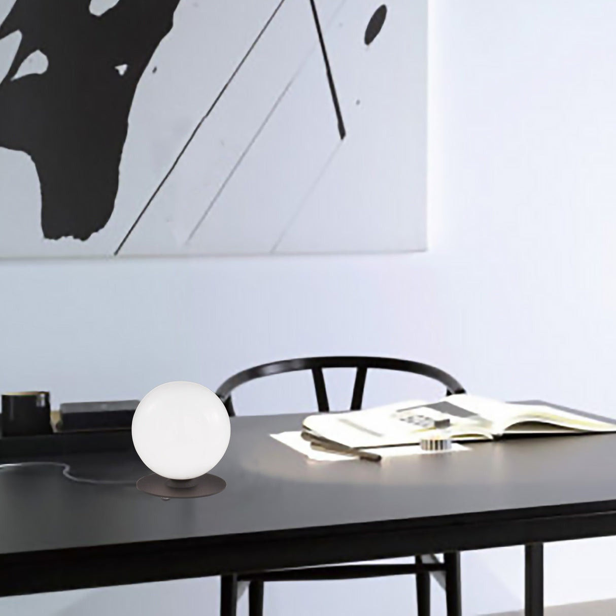 Libra Globe Glass Table Lamp