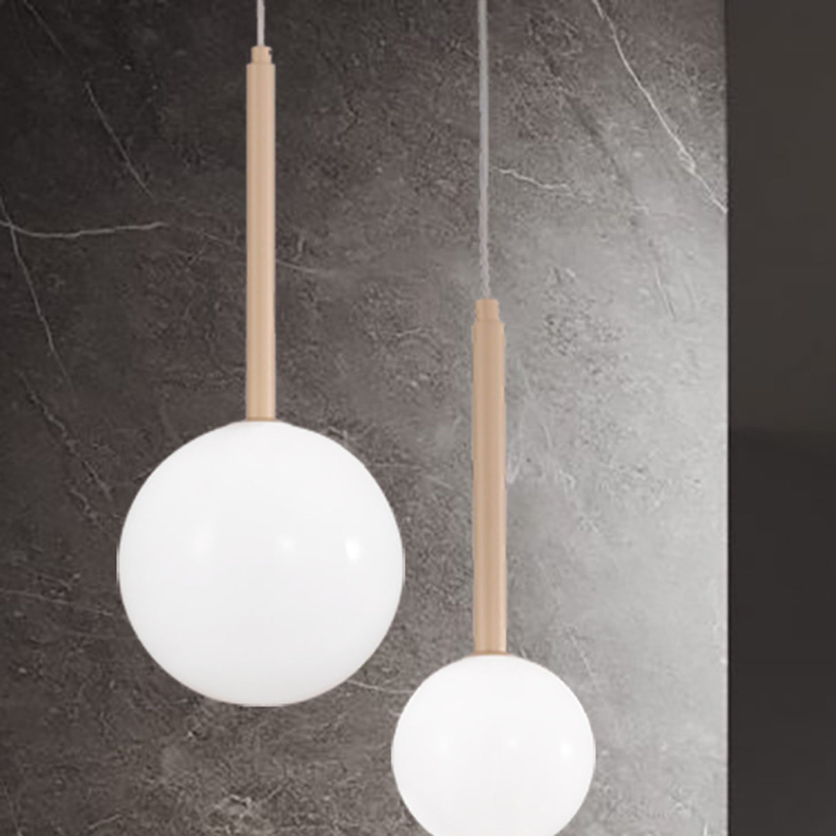 Libra Glass Globe Pendant Light 12cm