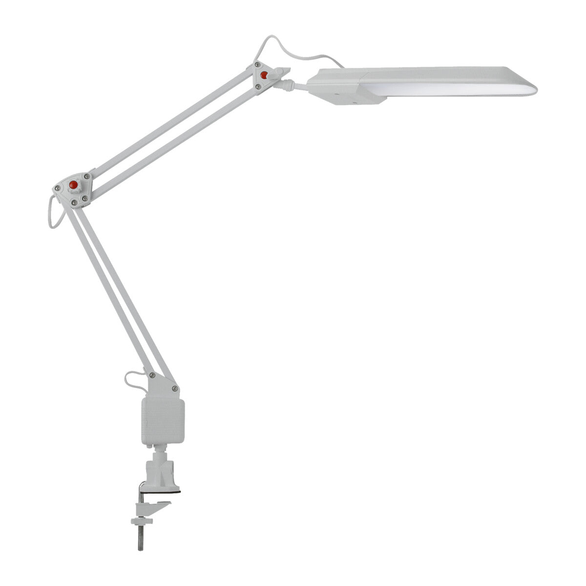 Heron II 4.8W LED Desk Lamp Adjustable Arm - White