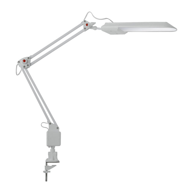 Heron II 4.8W LED Desk Lamp Adjustable Arm - White