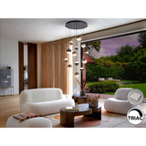 Orbes 13 Light Dimmable LED Cluster Pendant - Multicoloured (With Remote Control)