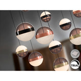 Orbes 13 Light Dimmable LED Cluster Pendant - Multicoloured (With Remote Control)