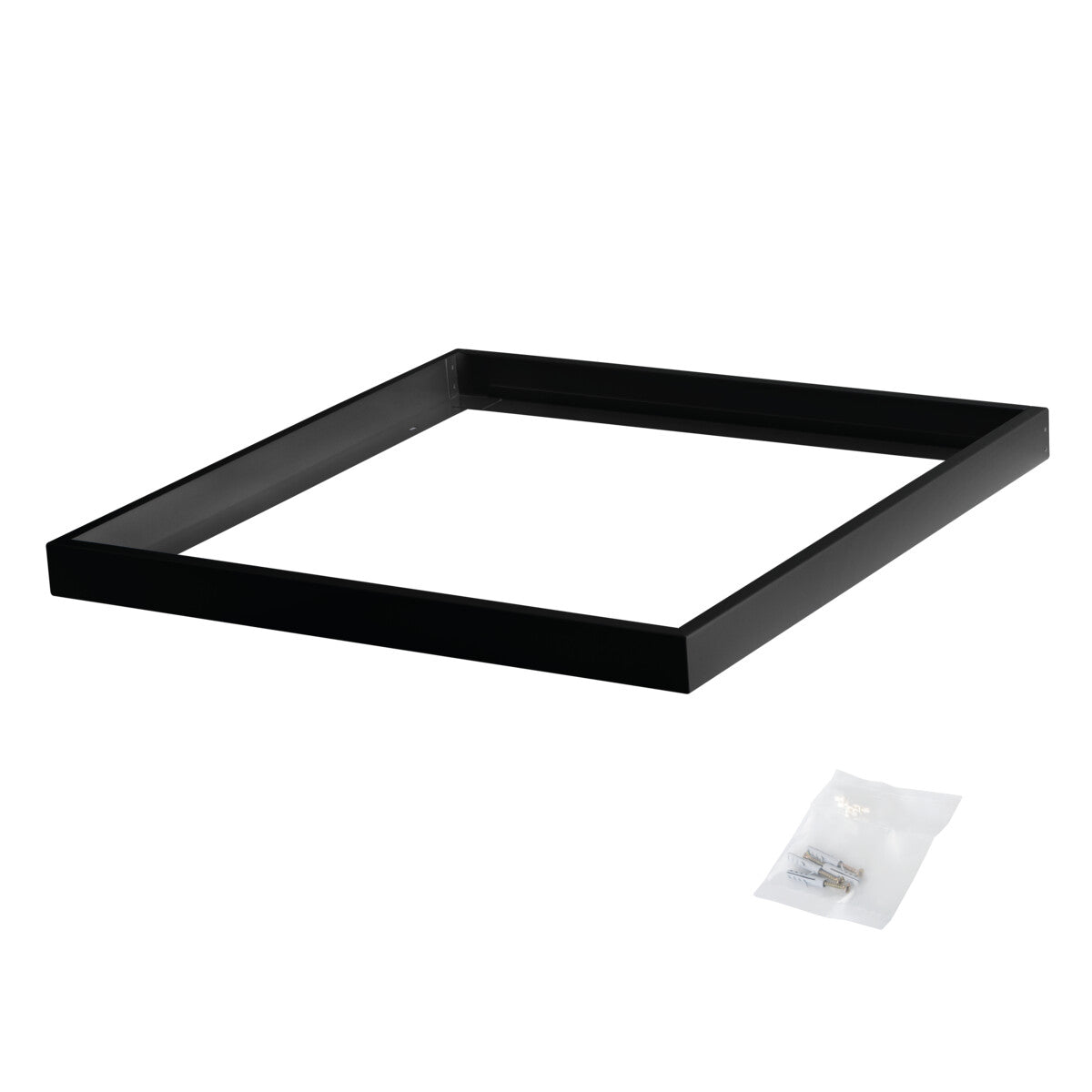ADTR 600x600 Square Surface Mounted LED Ceiling Light - Black