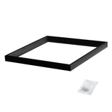 ADTR 600x600 Square Surface Mounted LED Ceiling Light - Black