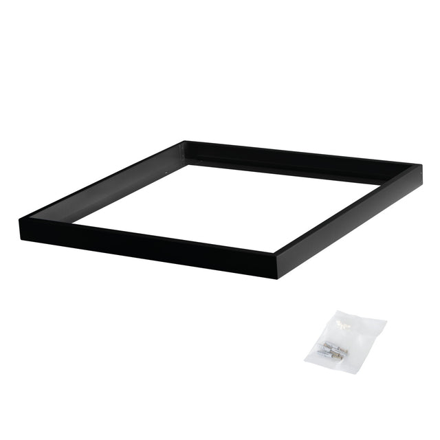 ADTR 600x600 Square Surface Mounted LED Ceiling Light - Black