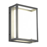 Witham LED Glass Outdoor Wall Light – Anthracite