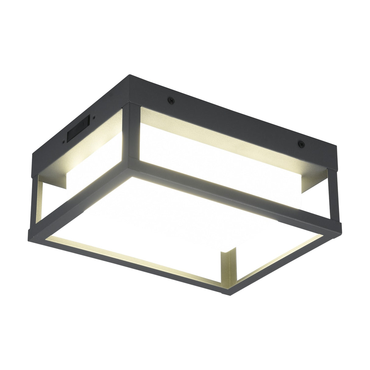 Witham LED Glass Outdoor Wall Light – Anthracite