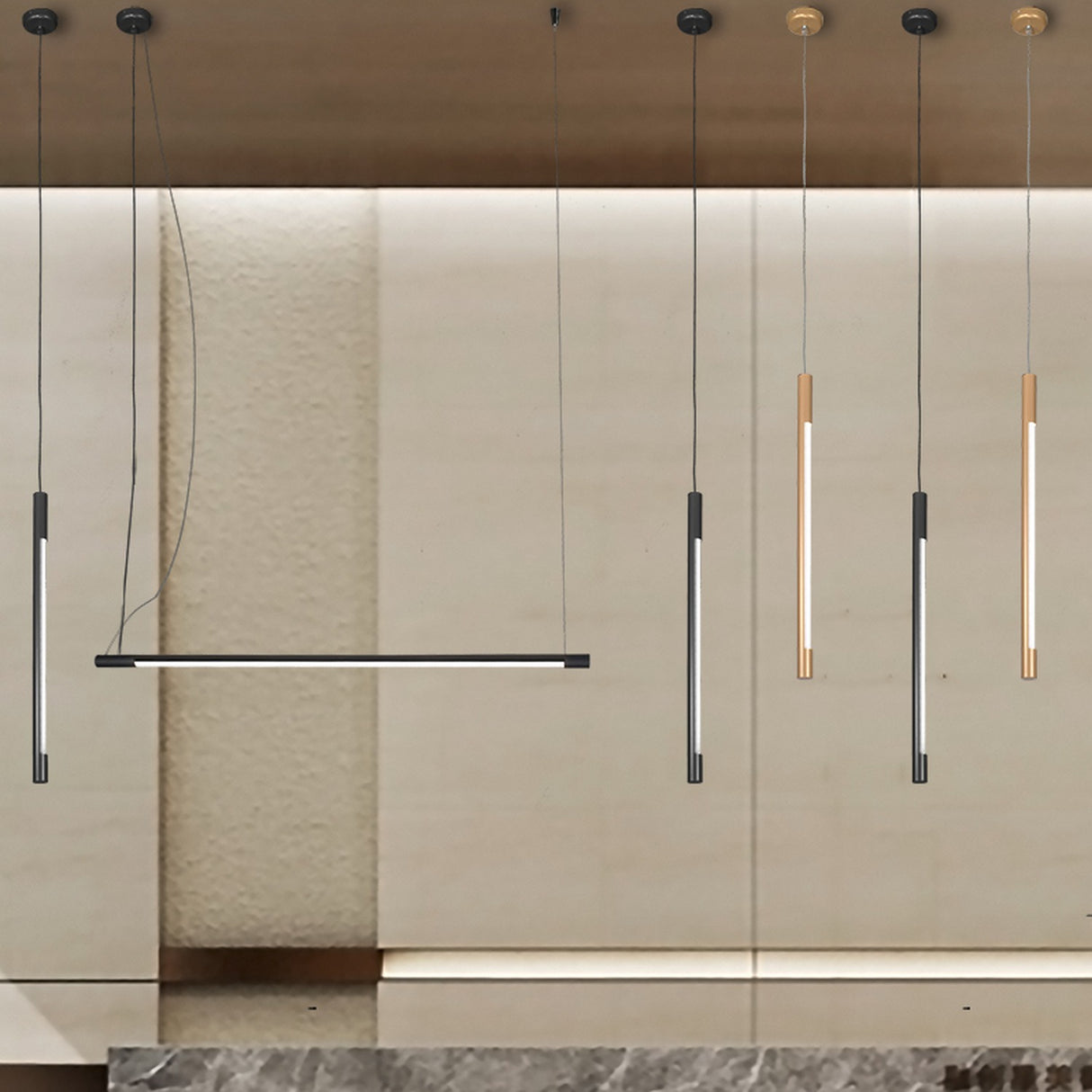 Index Cylinder Pendant Light 127cm